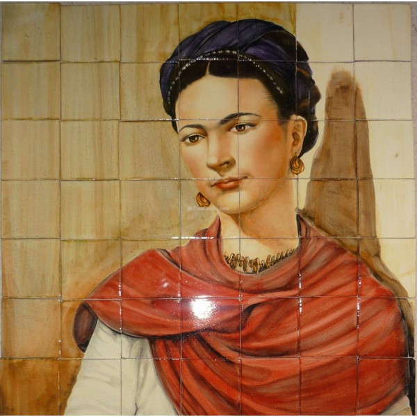 Mexican Talavera Mural Frida